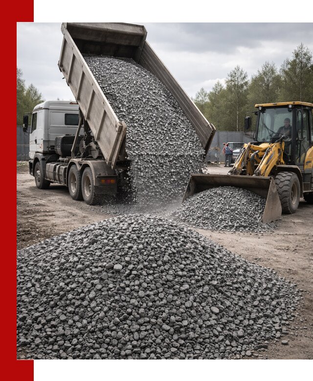 Доставка и продажа щебня гранитного в Угличе