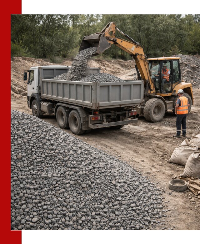 Доставка гравийного щебня в Угличе оптом и в розницу