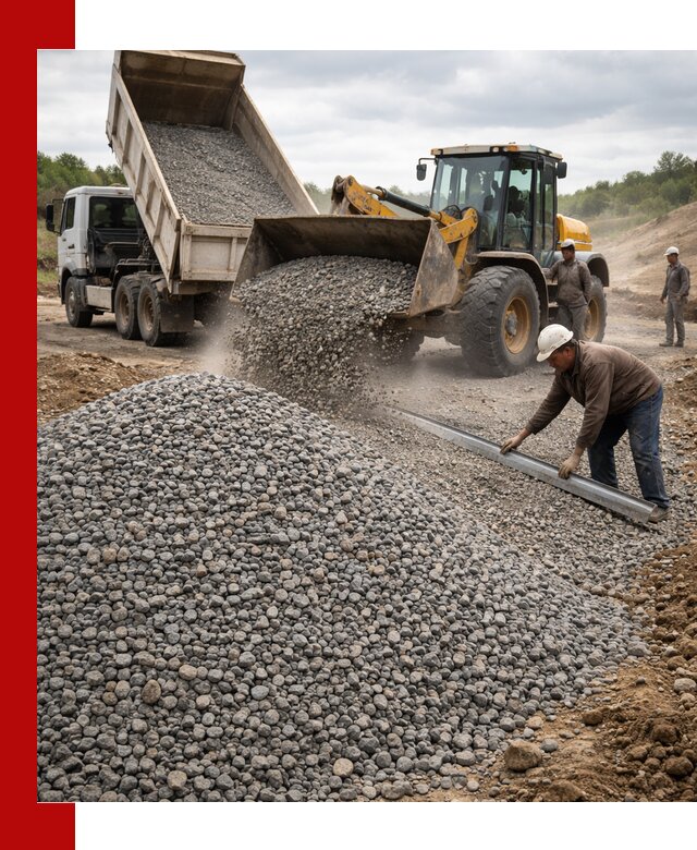 Гравийный щебень фракция 5-20 с доставкой в Угличе