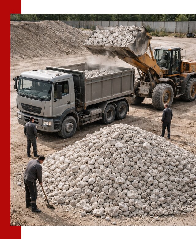 Известняковый щебень фракция 70–150 с доставкой в Угличе