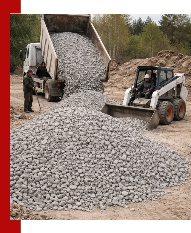 Доставка доломитового щебня в Угличе напрямую от карьера