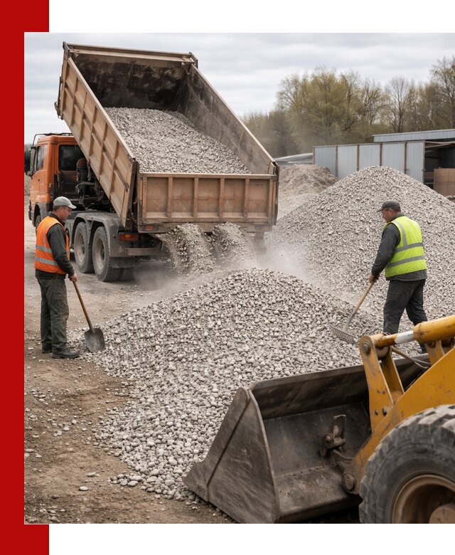Доломитовый щебень фракции 5-20 с доставкой в Угличе
