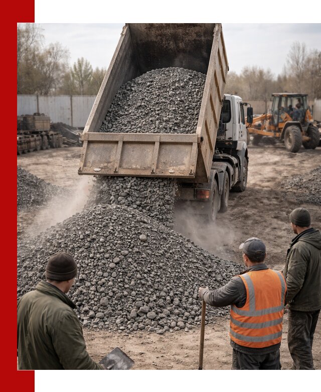 Доставка шлакового щебня в удобные сроки по выгодной цене в Угличе