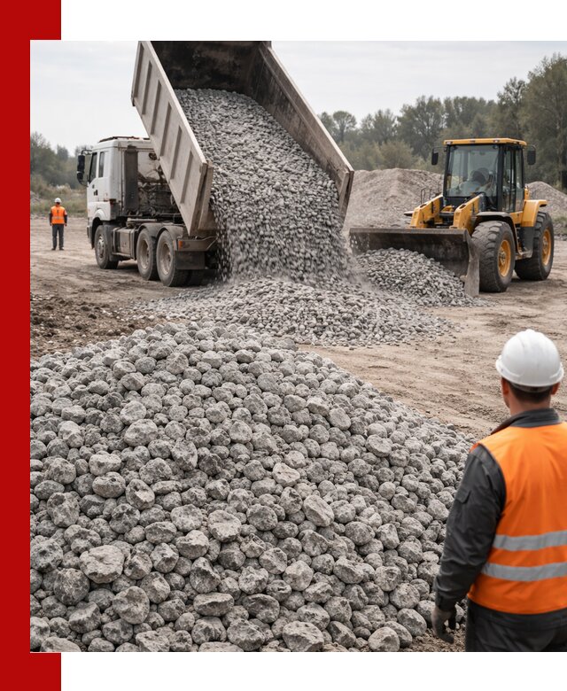 Доставка бетонного щебня фракции 20-40 в Угличе