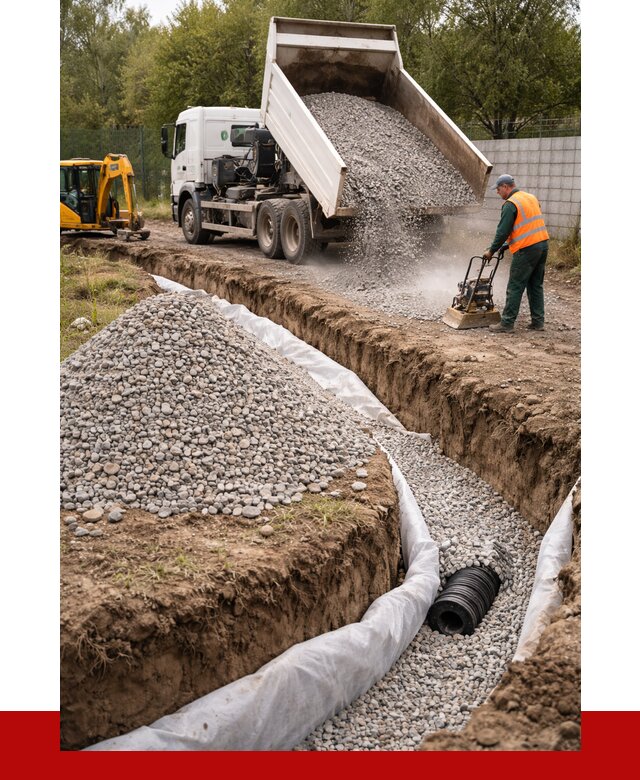Щебень для дренажа в Угличе от 1928 р., ПРОНЕРУДГлч доставка