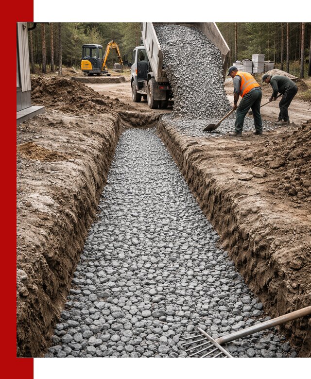 Щебень для дренажа с доставкой в Угличе высокого качества