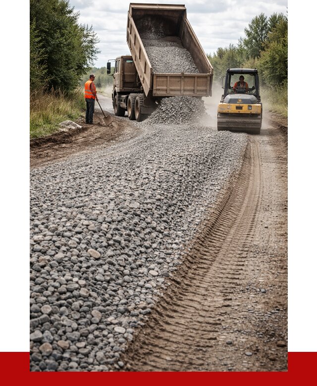 Щебень для отсыпки дороги в Угличе от 2813 р. ПРОНЕРУДГлч