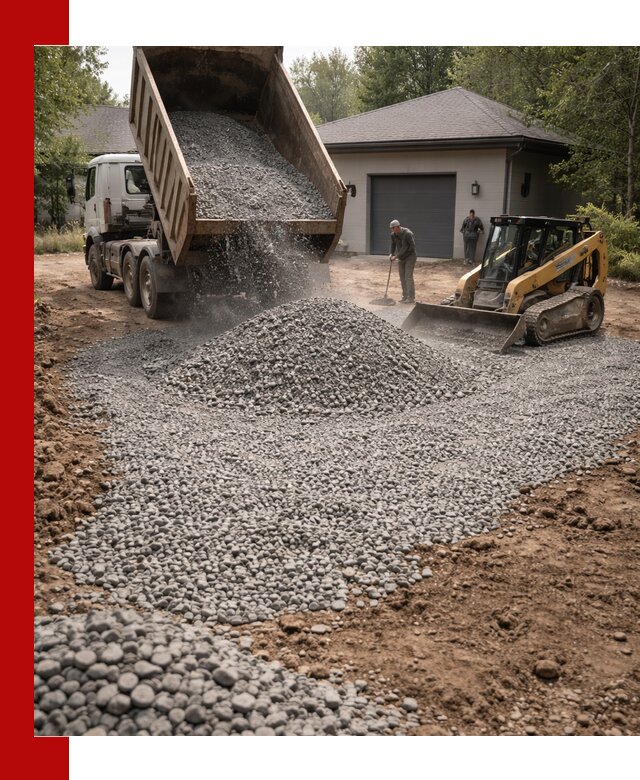 Щебень для парковки в Угличе: доставка и укладка качественного материала