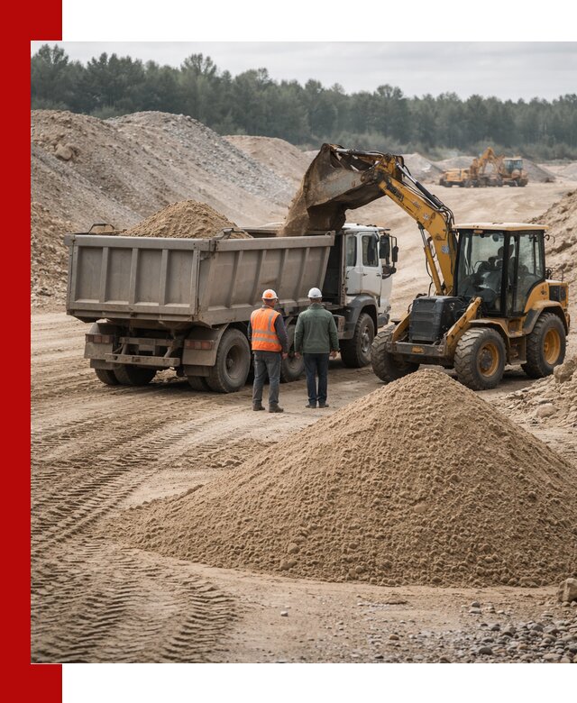 Карьерный среднезернистый песок с доставкой в Угличе