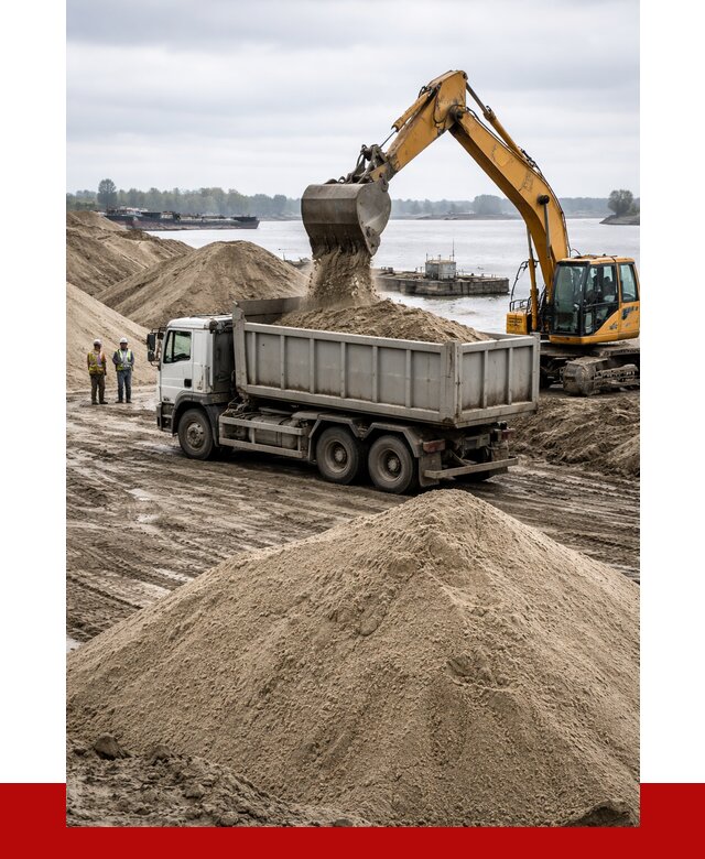 Купить речной песок навалом в Угличе от 1876 р., ПРОНЕРУДГлч