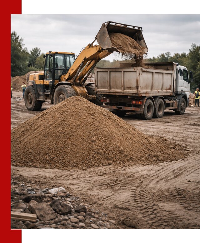 Доставка речного песка навалом в Угличе быстро и выгодно