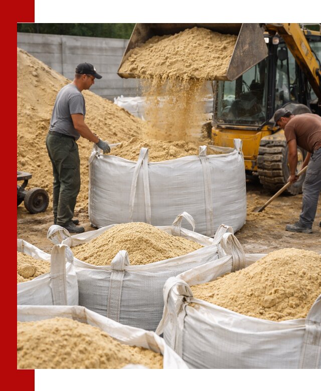 Поставка качественного песка для кладки в Угличе