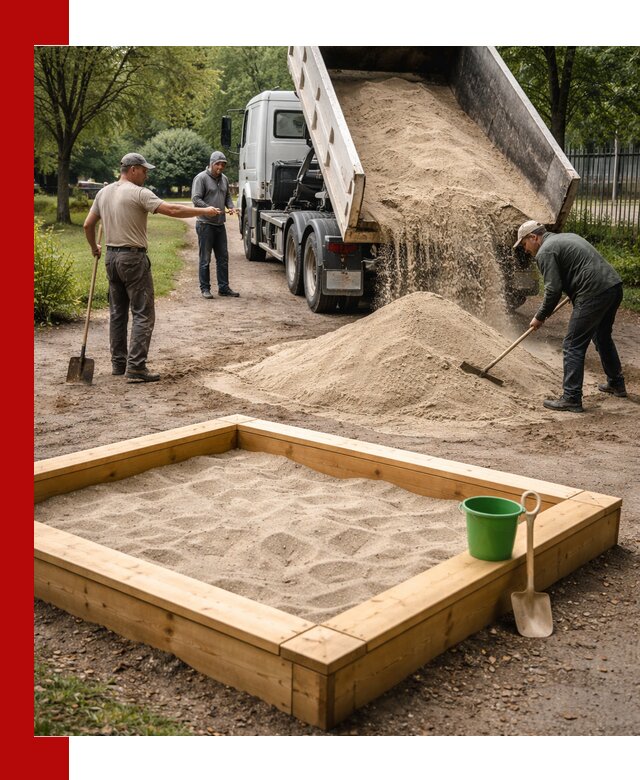 Песок для песочницы с доставкой в Угличе недорого и чистый