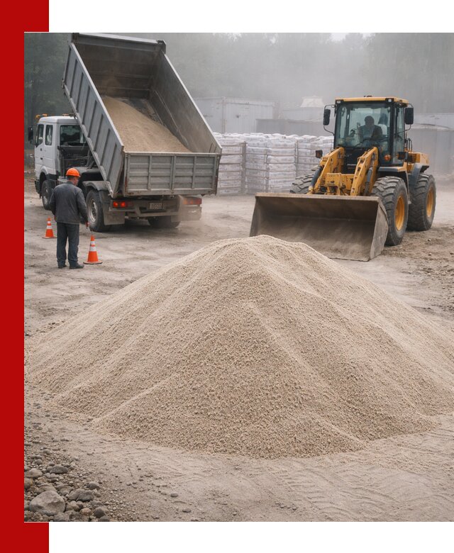 Кварцевый песок фракция 0–8 для стройработ в Угличе