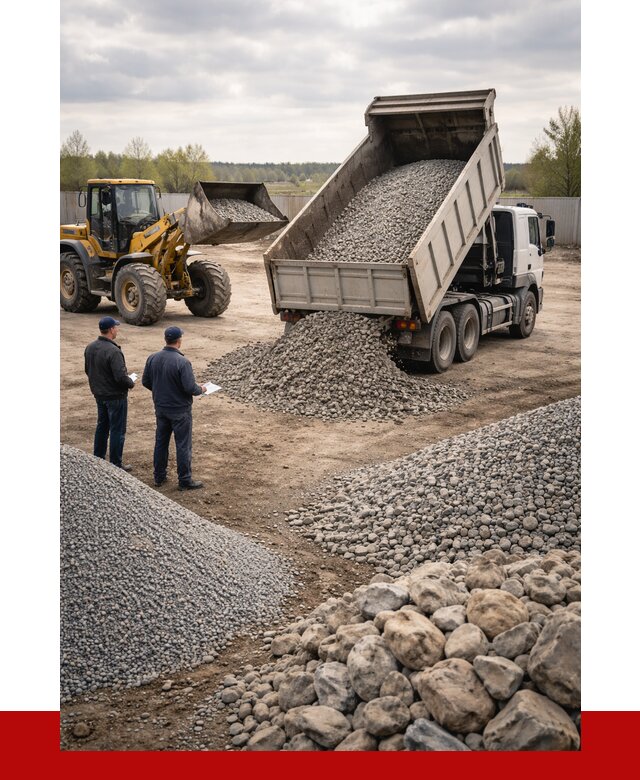 Гравий и камень с доставкой в Угличе от 4376 р. - ПРОНЕРУДГлч