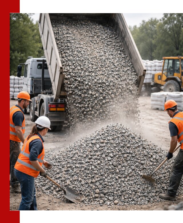 Доставка гравия и камня в Угличе оптом и в розницу