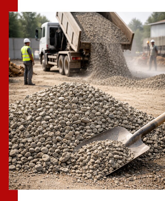 Доставка гравия фракции 20-40 в Угличе с самосвалами