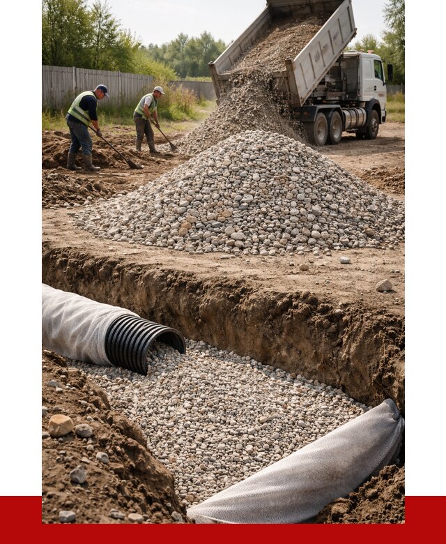 Гравий для дренажа в Угличе от 2292 р., доставка ПРОНЕРУДГлч