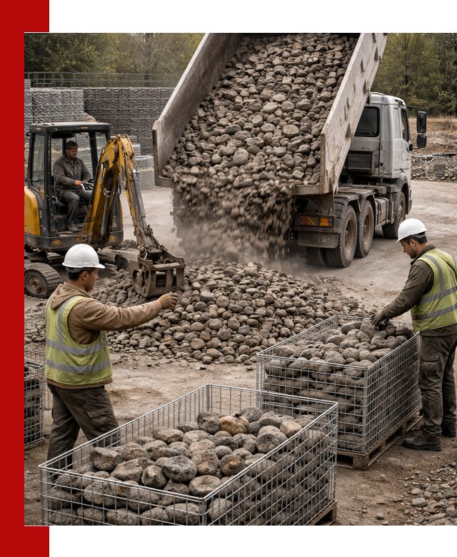 Камень для габионов фракция 100–201 в Угличе