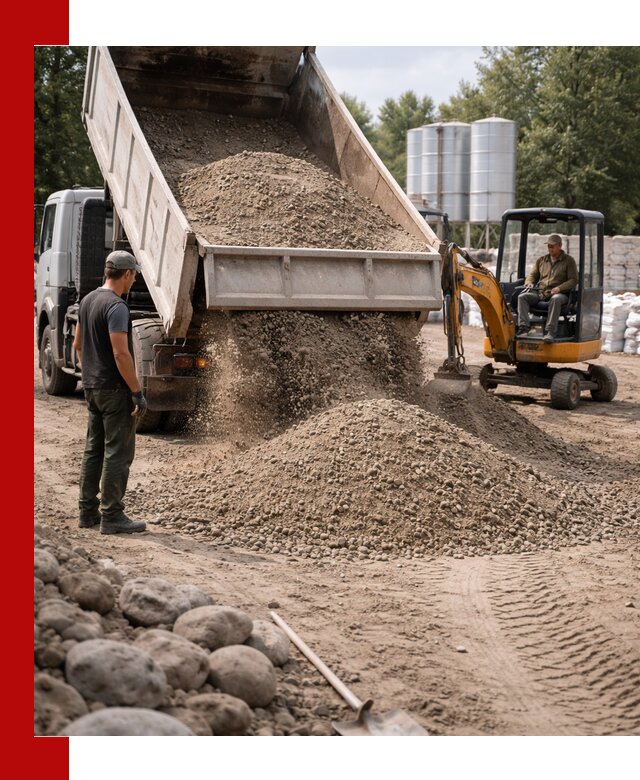 Доставка ПГС С3 в Угличе самосвалами и миксерами