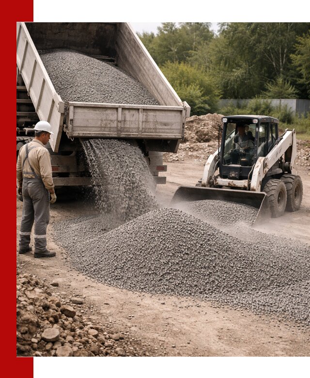 Доставка гравийного отсева 0-5 в Угличе оптом и в розницу