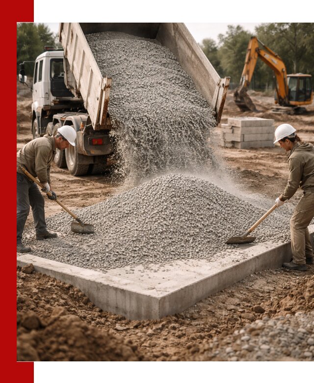 Доставка и продажа отсева для бетона в Угличе