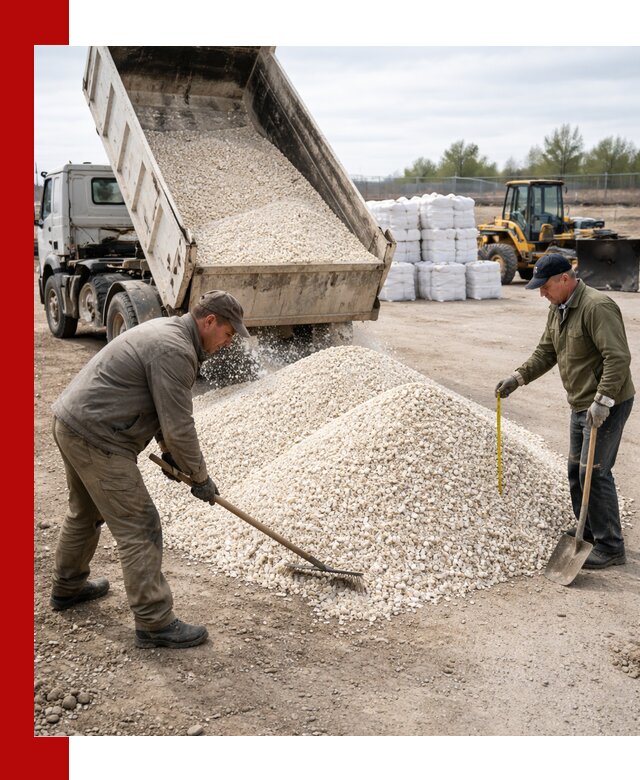 Мраморная крошка с доставкой и разгрузкой в Угличе