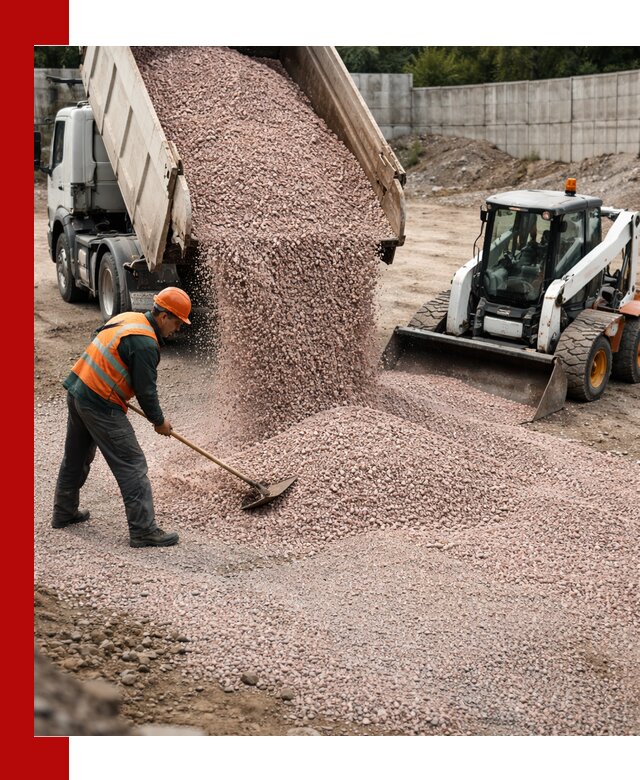 Крошка розовый гранит с доставкой в Угличе от производителя