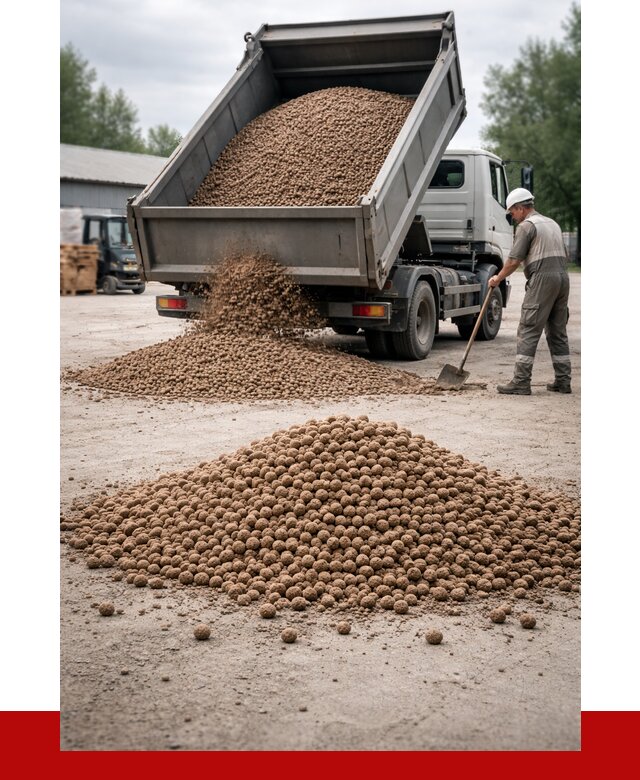 Керамзит с доставкой в Угличе от 4376 р. за м3 | ПРОНЕРУДГлч