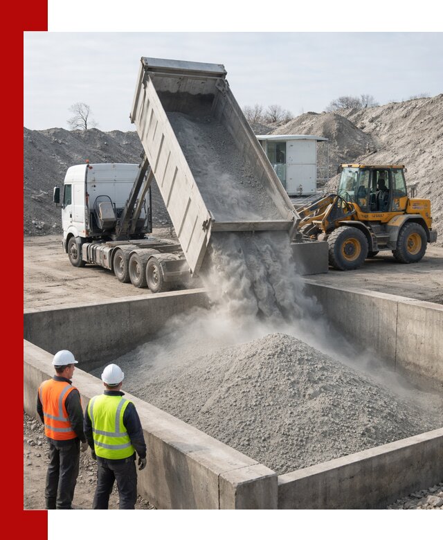 Доставка цемента навалом в Угличе крупными партиями