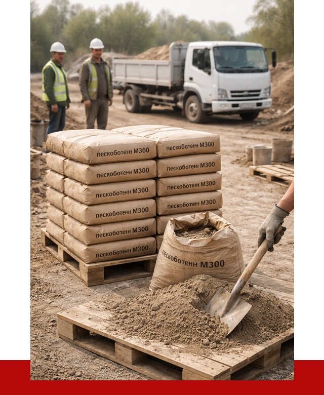 Пескобетон М300 в Угличе с доставкой от 4845 р. за куб | ПРОНЕРУДГлч
