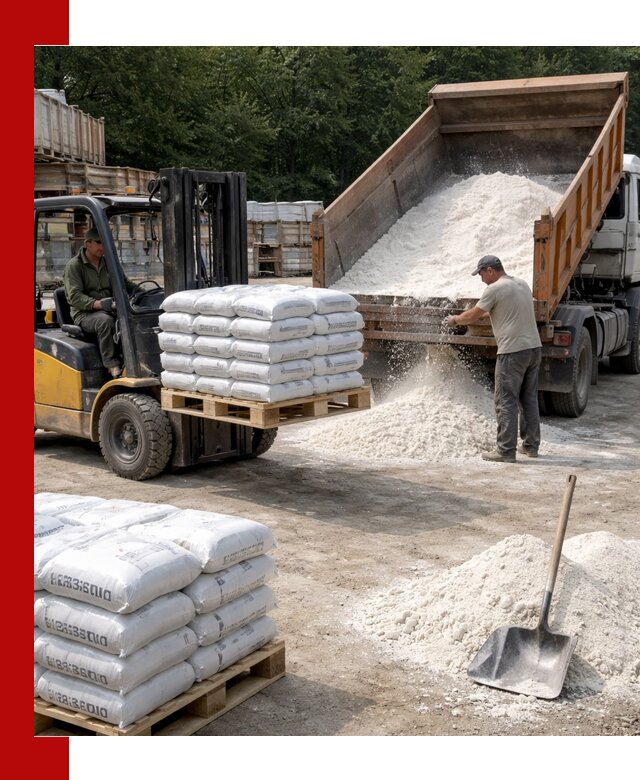 Доставка строительной извести оптом и в розницу в Угличе