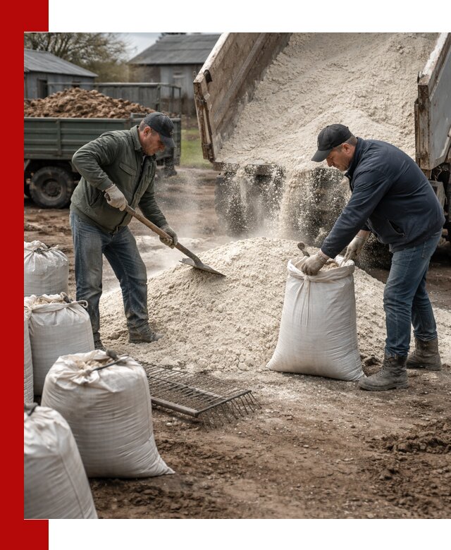 Доставка извести пушонки в Угличе оптом и мелким оптом