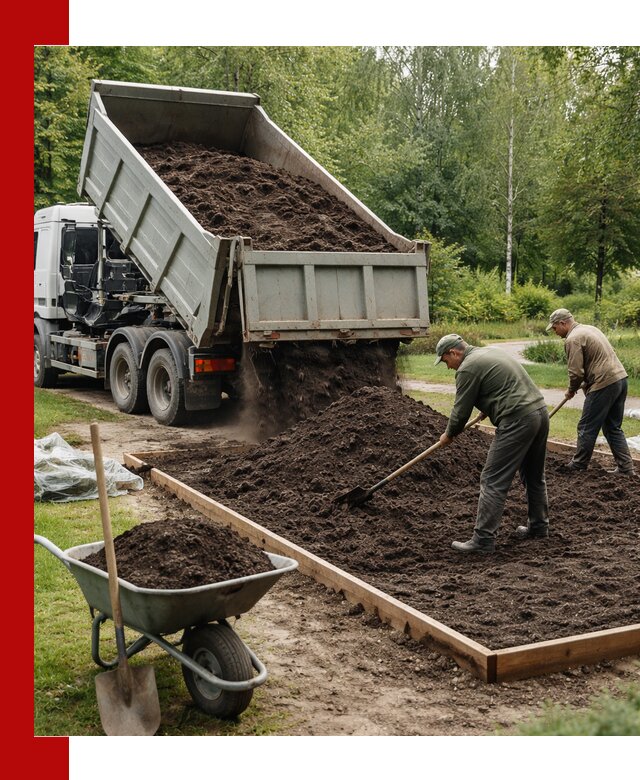 Доставка грунта для озеленения и благоустройства в Угличе