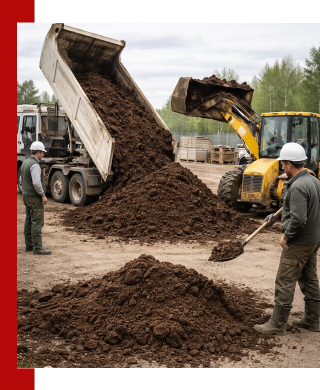 Доставка торфа оптом и в мешках в Угличе
