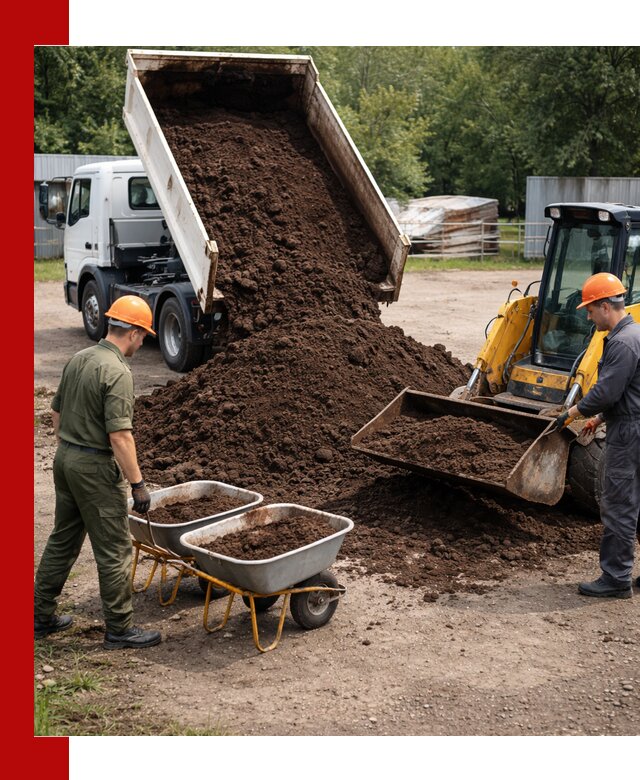 Доставка торфо-земляной смеси в Угличе для огорода и ландшафта