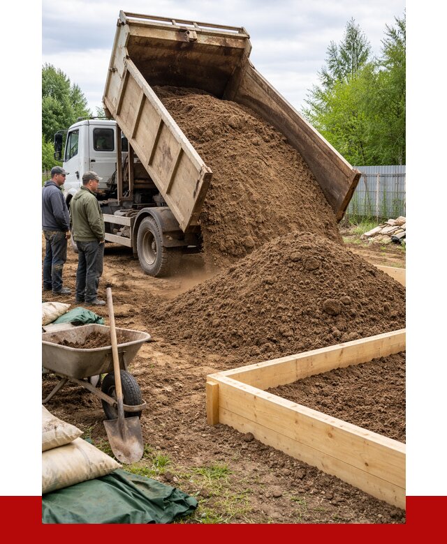 Торфо песчаная смесь в Угличе с доставкой от 1928 р. | ПРОНЕРУДГлч