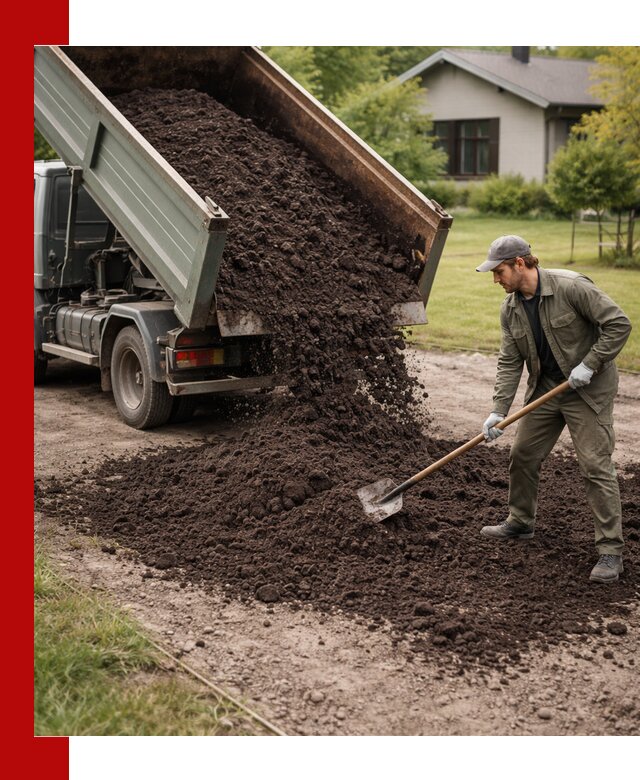 Чернозем для газона с доставкой в Угличе быстро и качественно