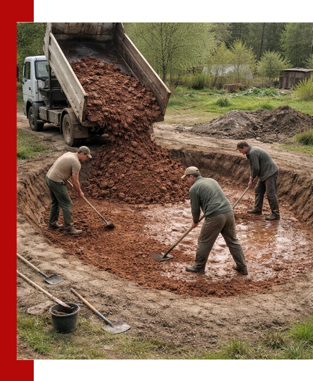 Купить качественную глину для пруда в Угличе