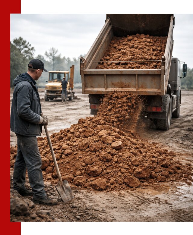 Глина для засыпки в Угличе с доставкой самосвалами