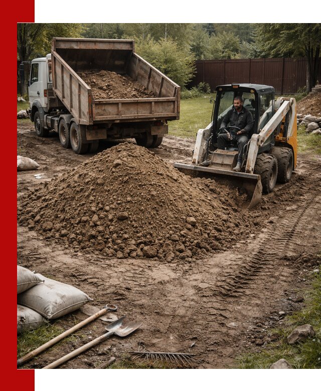 Суглинок для планировки участков в Угличе с доставкой и выгрузкой