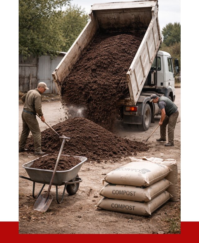Купить компост в Угличе от 4376 р. за куб с доставкой | ПРОНЕРУДГлч