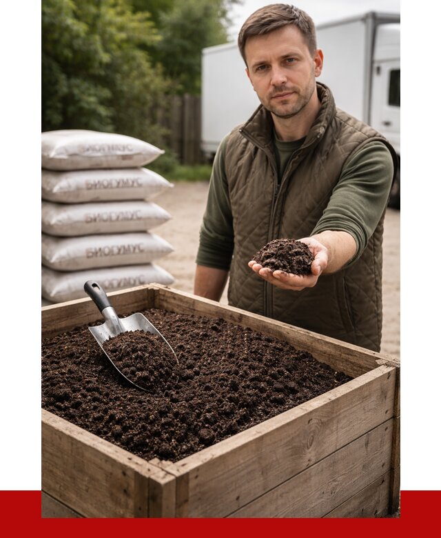 Купить биогумус в Угличе с доставкой от 8857 р. за куб | ПРОНЕРУДГлч