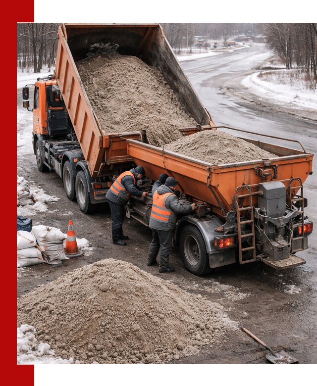 Поставка и вывоз пескосоля в Угличе оптом и в розницу