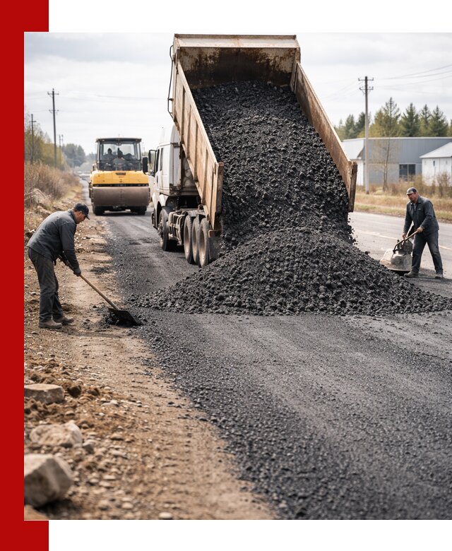 Асфальтовая крошка для дорог в Угличе — поставка и доставка