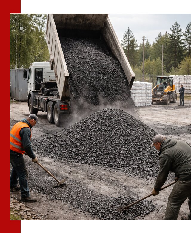 Доставка и продажа асфальтного гранулята в Угличе
