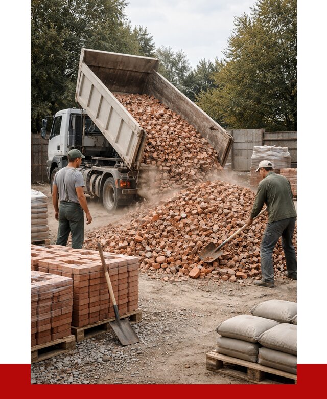 Бой кирпича в Угличе с доставкой от 4376 руб/куб | ПРОНЕРУДГлч