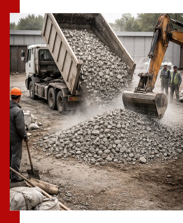 Доставка дробленого бетона в Угличе оптом и в розницу