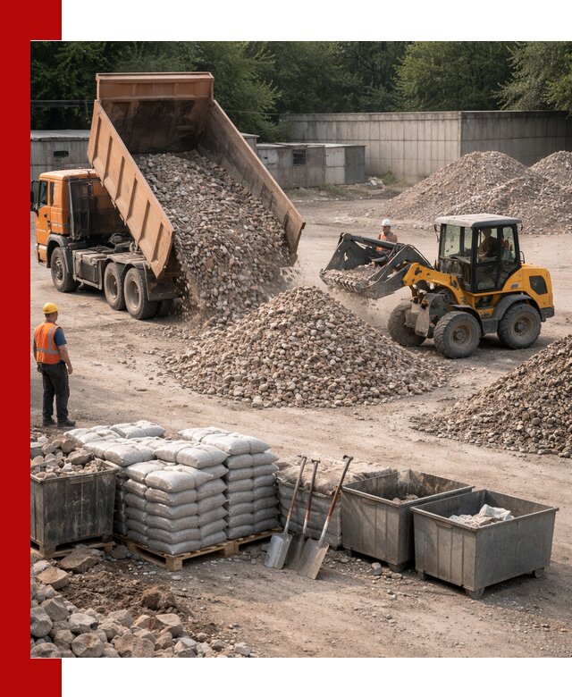 Вторичные материалы для отсыпки в Угличе — поставка и доставка