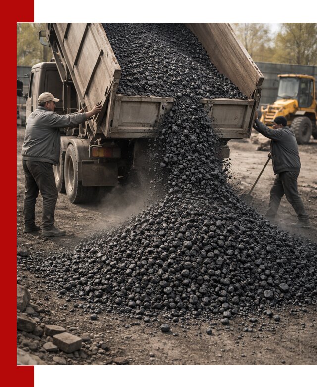 Доставка угля семечка самосвалами в Угличе